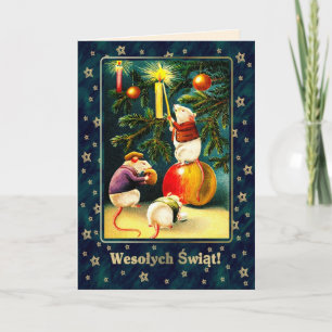 Wesołych Świąt. Cartes de Noël en polonais