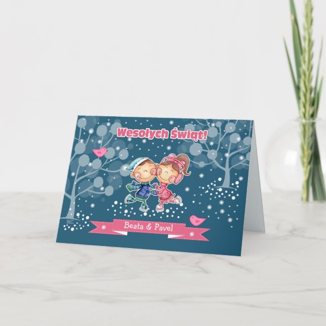 Wesołych Świąt. Cartes de Noël en polonais (Devant)