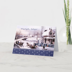 Wesołych Świąt. Christmas Card in Polish