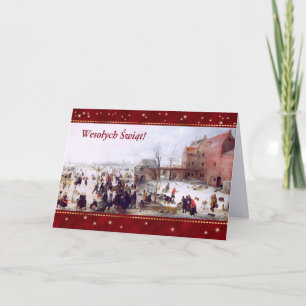 Wesołych Świąt. Christmas Card in Polish