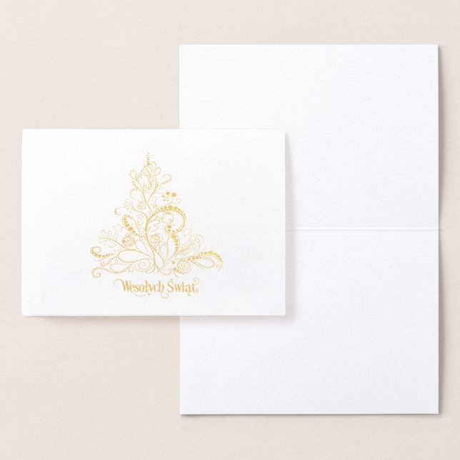 Wesołych Świąt Foil Card (Display)