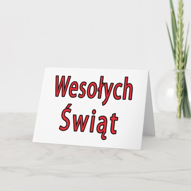 Wesolych Swiat Holiday Card (Front)