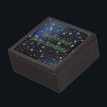 Wesołych Świąt ...! Merry Christmas in Polish gf Jewelry Box<br><div class="desc">Wesołych Świąt Bożego Narodzenia! Merry Christmas in Polish. White stars on a black and blue night background. Green font</div>