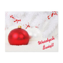 Wesołych Świąt Merry Christmas in Polish