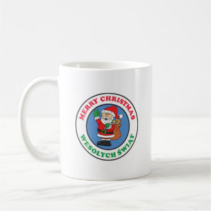 Wesolych Swiat Polonais Noël Père Noël Coffee Mug