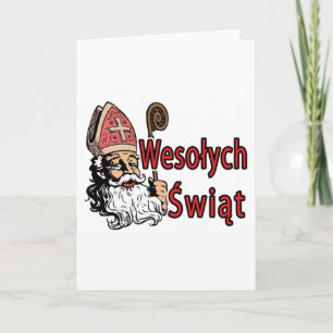 Wesolych Swiat St. Nicholas Holiday Card