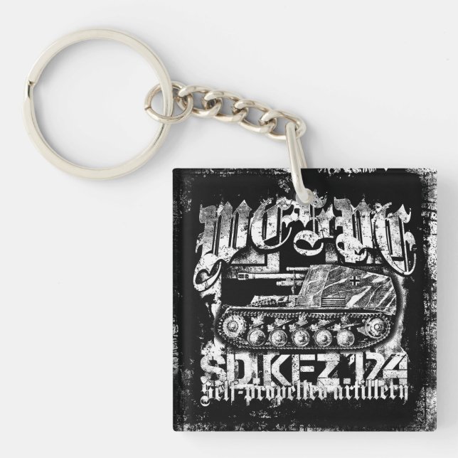 Wespe Double-Sided Square Acrylic Keychain (Front)