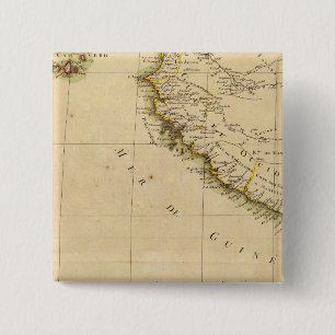 West Africa 2 Inch Square Button