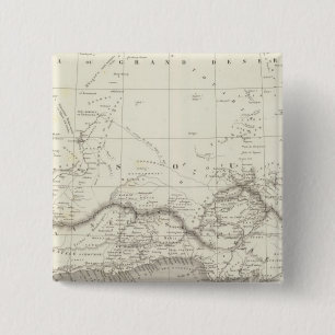 West Africa Map 2 Inch Square Button