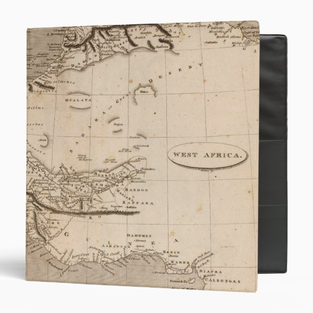 West Africa Map by Arrowsmith Binder (Front/Inside)