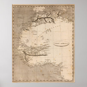 West Africa Map by Arrowsmith Poster