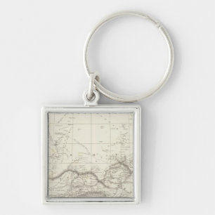 West Africa Map Keychain