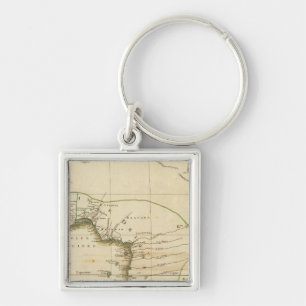 West Africa Map Keychain