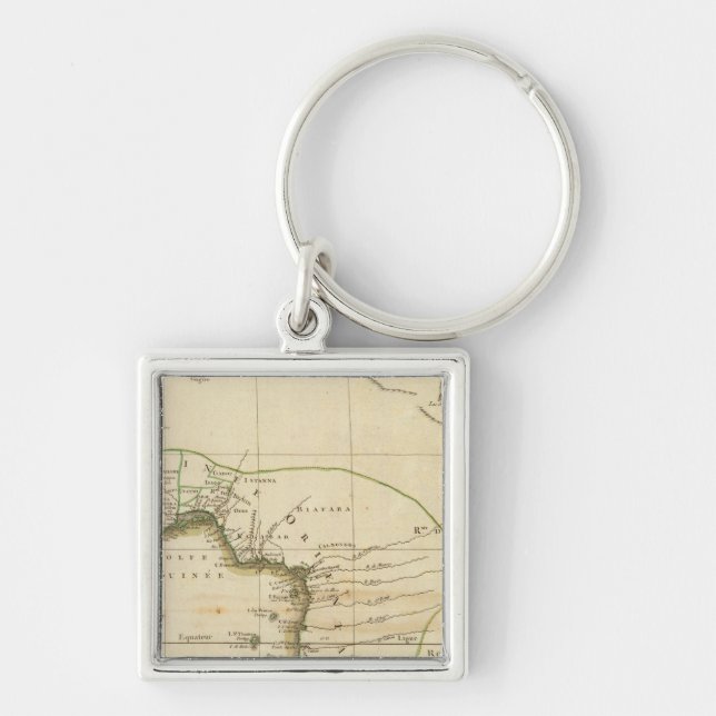 West Africa Map Keychain (Front)