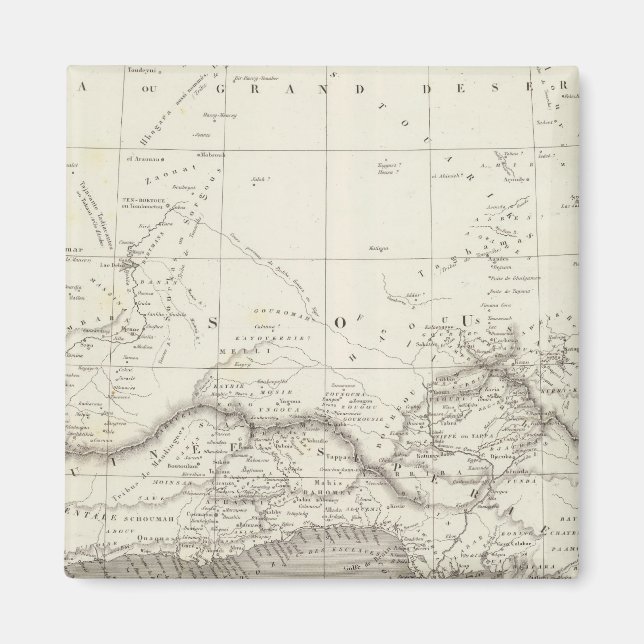 West Africa Map Magnet (Front)