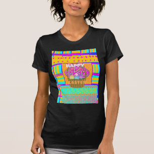 West African Inspired Easter Basket & Eggs Art T-Shirt