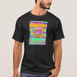 West African Inspired Easter Basket & Eggs Art T-Shirt