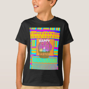 West African Inspired Easter Basket & Eggs Art T-Shirt