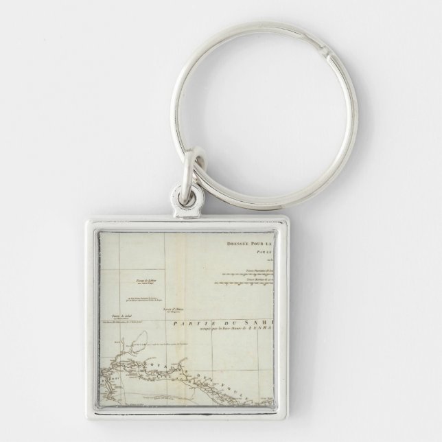 West African Map Keychain (Front)