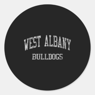West Albany High School Hs Albany Or Vintage Srts  Classic Round Sticker