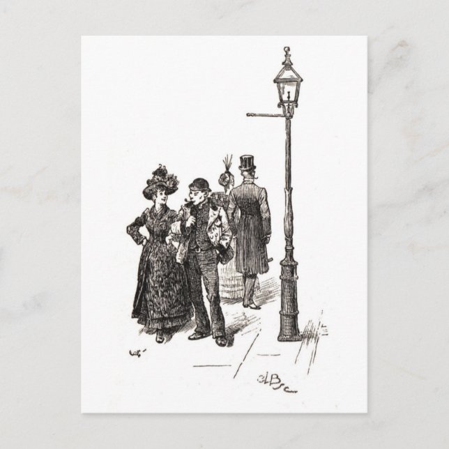 West and East Ends of London Postcard (Front)