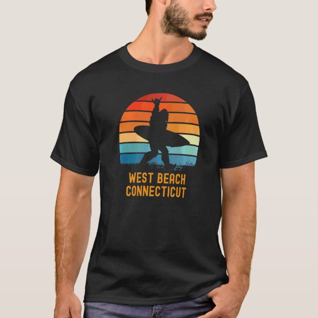 West Beach  Connecticut Sasquatch Souvenir T-Shirt (Front)