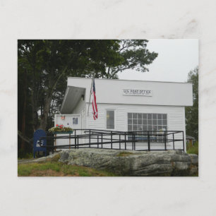 West Boothbay Harbour Me 04575 Maine Post Office Holiday Postcard