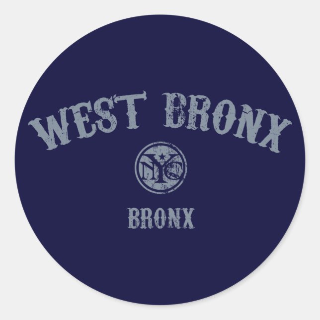 West Bronx Classic Round Sticker (Front)