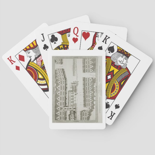 West Cheap as it appeared in the year 1585, engrav Playing Cards (Back)