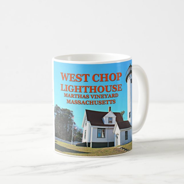 West Chop Lighthouse, Marthas Vineyard MA Mug (Devant droit)