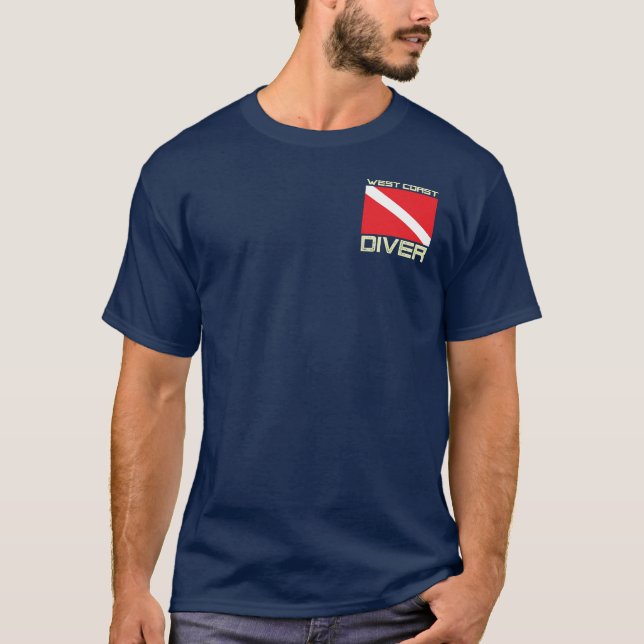 West Coast Diver Down Flag T-Shirt (Front)