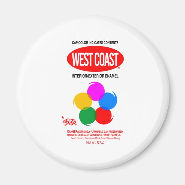 WEST COAST GRAFFITI MAGNET (Front)