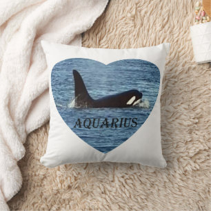 West Coast Killer Whale "Aquarius" Orca Cushion