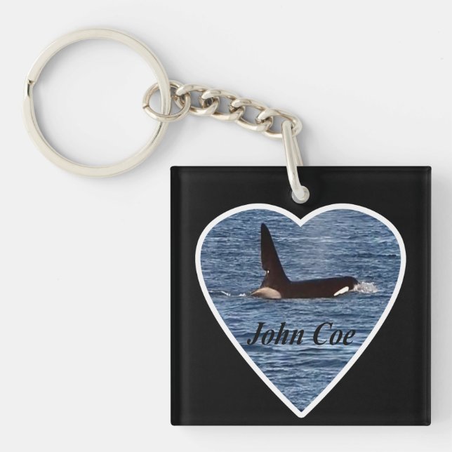 West Coast Killer Whale "John Coe" Orca  Keychain (Front)