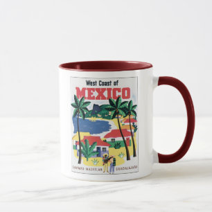 West Coast of Mexico Guaymas, Mazatlan, Guadalajar Mug