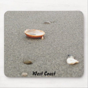 West Coast Shell on Beach Mouse Pad