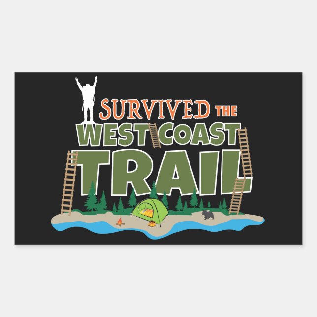 West Coast Trail, I Survived the West Coast Trail Sticker (Front)