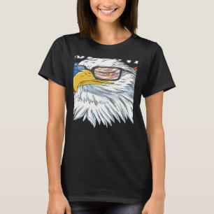West covina Eagle bird American flag USA city   T-Shirt
