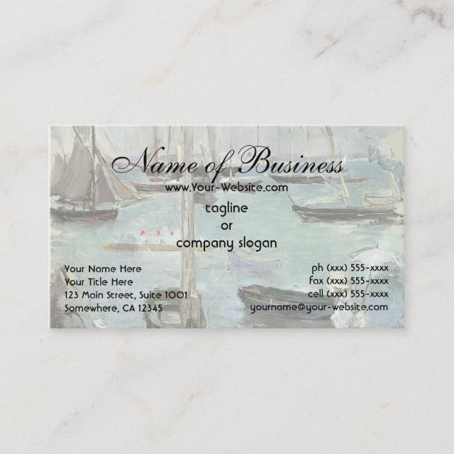 West Cowes, Isle of Wight by Berthe Morisot Business Card (Front)