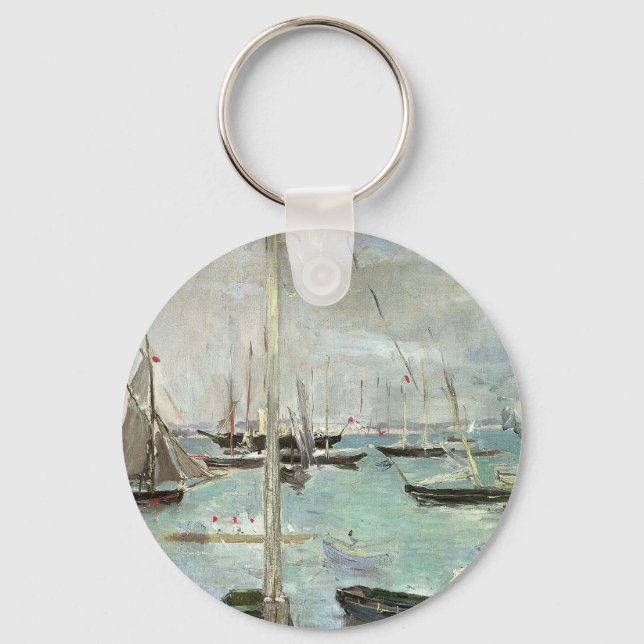 West Cowes, Isle of Wight by Berthe Morisot Keychain (Front)