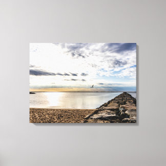 West End Breakwater Canvas Print