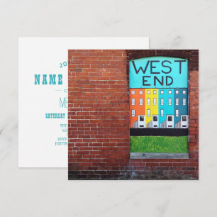 west end city wall art invitation