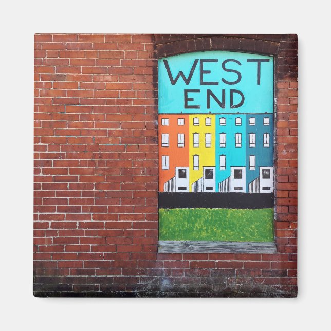 west end city wall art magnet (Front)