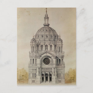 West facade of the Church of St. Augustin Postcard