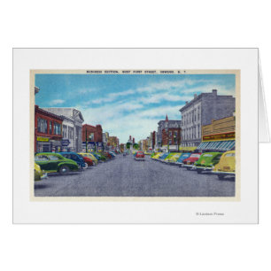 West First Street Business Section Scene