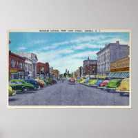 West First Street Business Section Scene