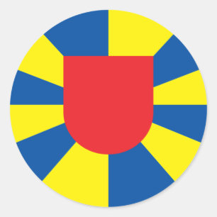 west flanders, Belgium Classic Round Sticker