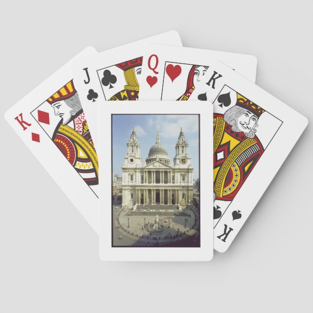 West front of St. Paul's Cathedral, designed by Si Playing Cards (Back)