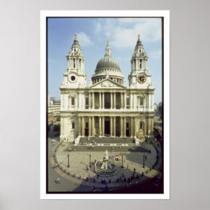 West front of St. Paul's Cathedral, designed by Si Poster