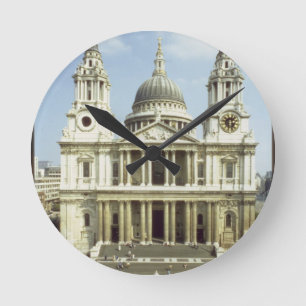 West front of St. Paul's Cathedral, designed by Si Round Clock